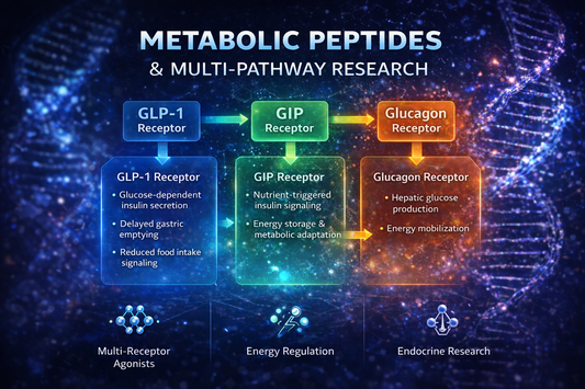 Metabolic Peptides Explained: GLP-1, GIP, Glucagon and Retatrutide Research