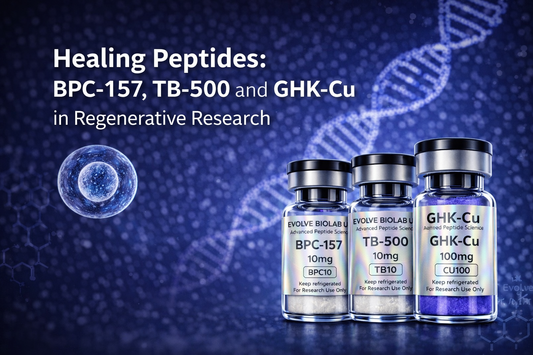 Healing Peptides Explained: BPC-157, TB-500 and GHK-Cu in Regenerative Research