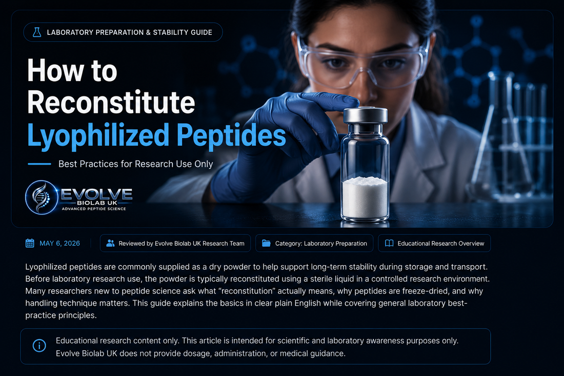 How to Reconstitute Lyophilized Peptides: Best Practices
