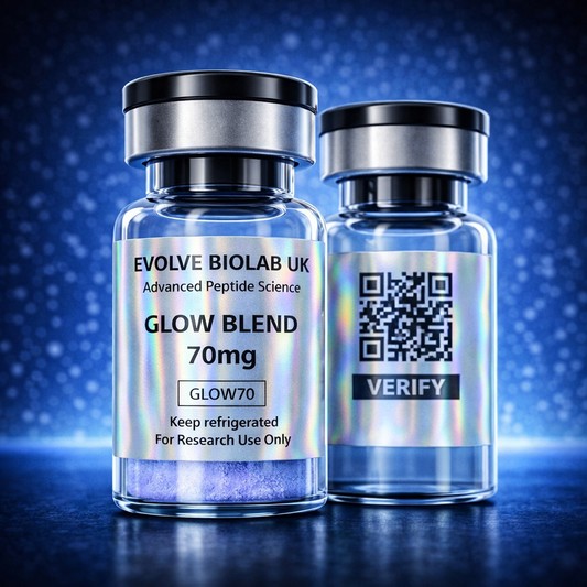 Glow Stack 70mg.                                     (GHK-Cu + BPC-157 + TB-500)