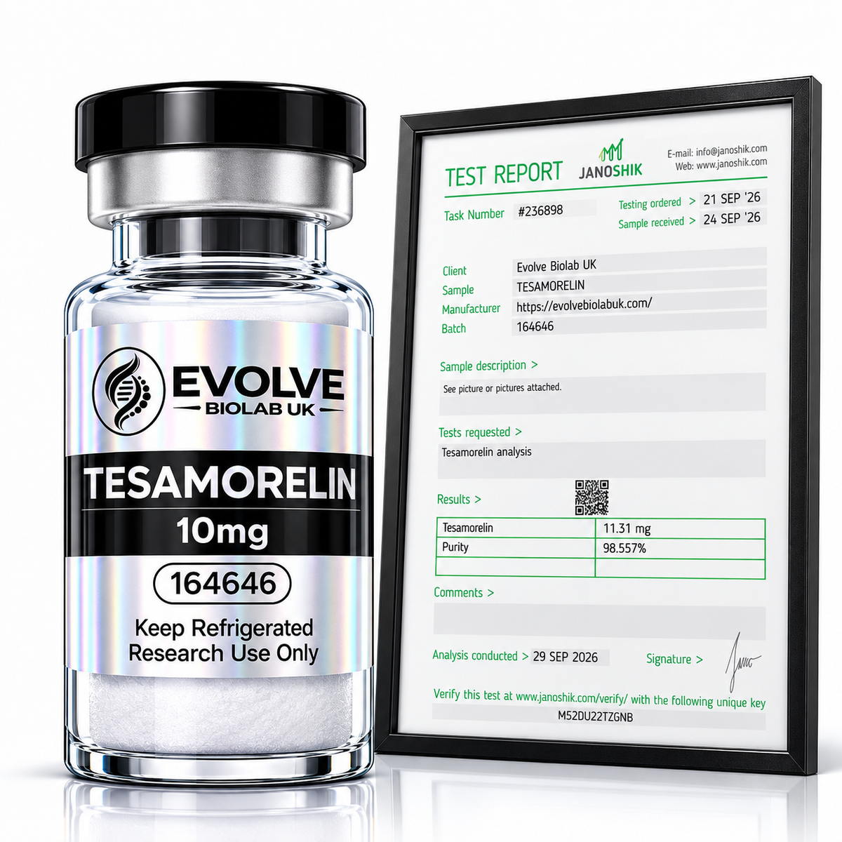 Tesamorelin - 10mg - Evolve Biolab UK