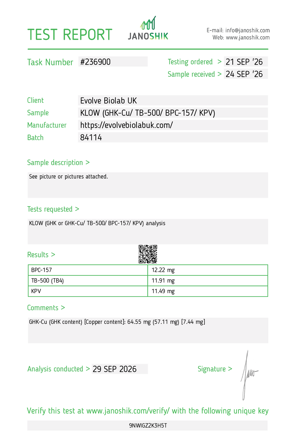 KLOW 80mg - Default Title - Evolve Biolab UK
