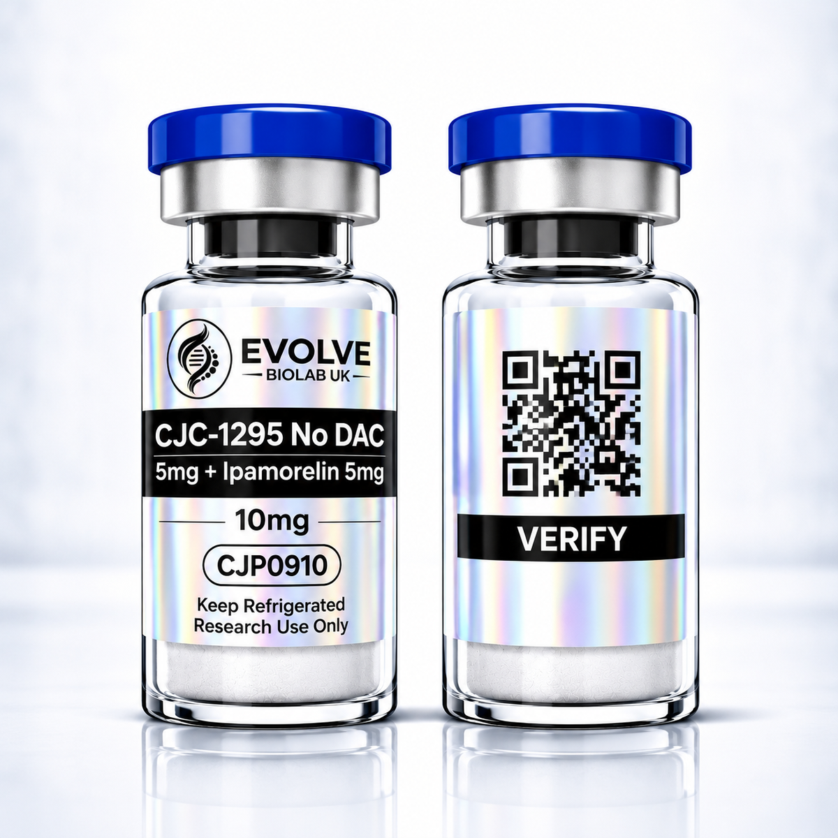 CJC-1295 (No DAC) 5mg + Ipamorelin 5mg - Default Title - Evolve Biolab UK