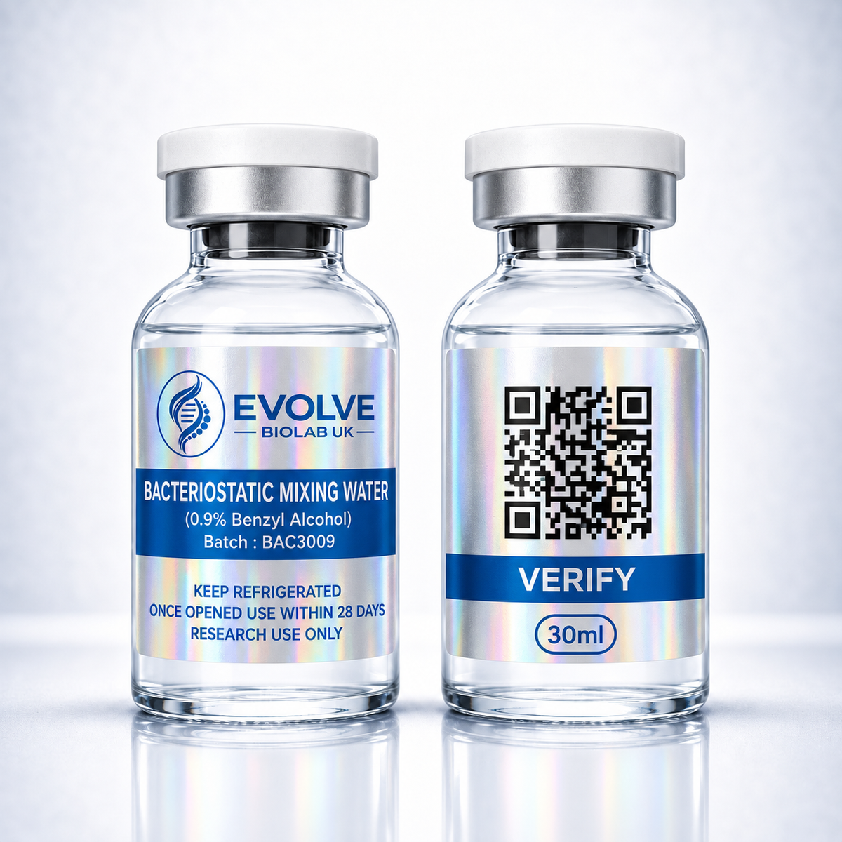 Bacteriostatic Water - 3ml - Evolve Biolab UK