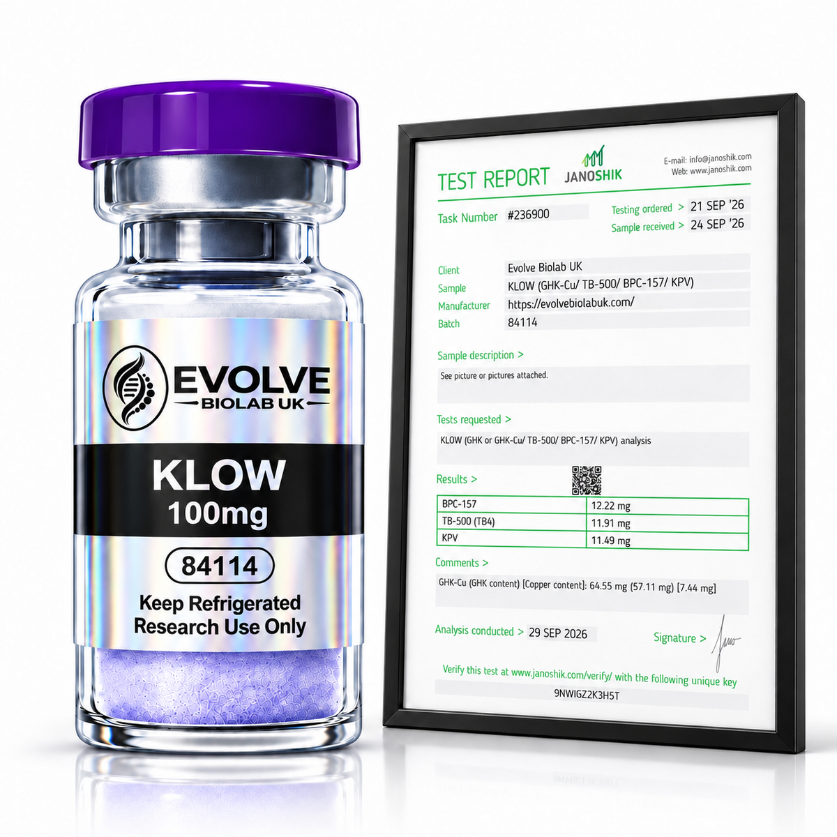 KLOW 100mg — Evolve Biolab UK